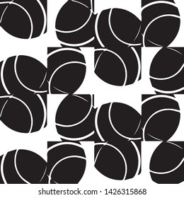 Simple black and white vector illustration. Abstract geometric background pattern