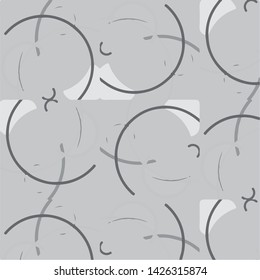 Simple black and white vector illustration. Abstract geometric background pattern
