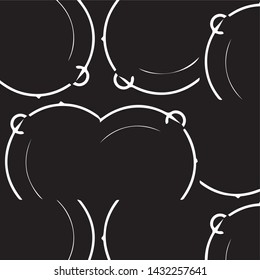 Simple black and white vector illustration. Abstract geometric background pattern