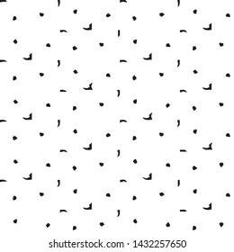 Simple black and white vector illustration. Abstract geometric background pattern