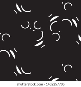 Simple black and white vector illustration. Abstract geometric background pattern