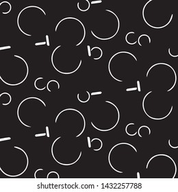 Simple black and white vector illustration. Abstract geometric background pattern