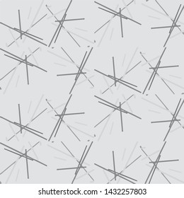 Simple black and white vector illustration. Abstract geometric background pattern