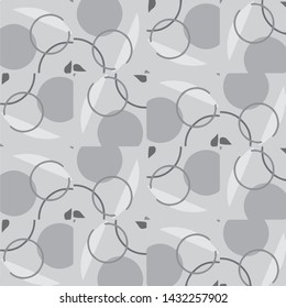 Simple black and white vector illustration. Abstract geometric background pattern