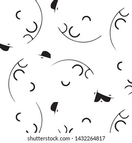 Simple black and white vector illustration. Abstract geometric background pattern