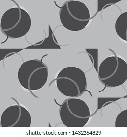 Simple black and white vector illustration. Abstract geometric background pattern