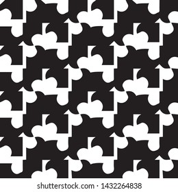 Simple black and white vector illustration. Abstract geometric background pattern