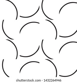 Simple black and white vector illustration. Abstract geometric background pattern