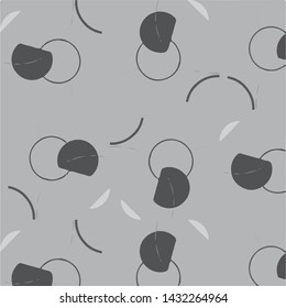 Simple black and white vector illustration. Abstract geometric background pattern