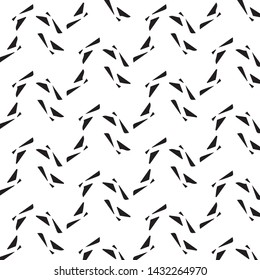 Simple black and white vector illustration. Abstract geometric background pattern