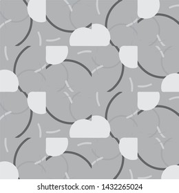 Simple black and white vector illustration. Abstract geometric background pattern