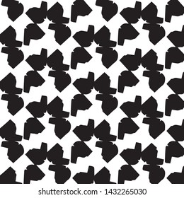 Simple black and white vector illustration. Abstract geometric background pattern