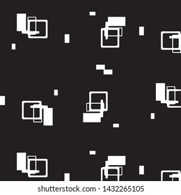 Simple black and white vector illustration. Abstract geometric background pattern