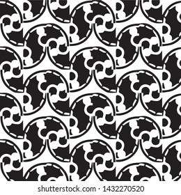 Simple black and white vector illustration. Abstract geometric background pattern