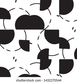 Simple black and white vector illustration. Abstract geometric background pattern
