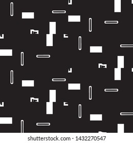 Simple black and white vector illustration. Abstract geometric background pattern