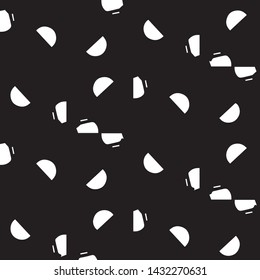 Simple black and white vector illustration. Abstract geometric background pattern