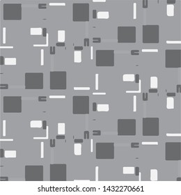 Simple black and white vector illustration. Abstract geometric background pattern