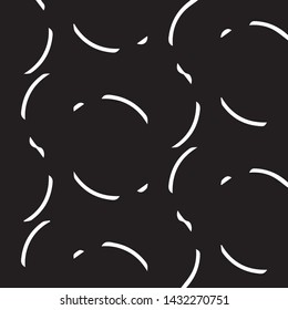 Simple black and white vector illustration. Abstract geometric background pattern