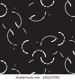 Simple black and white vector illustration. Abstract geometric background pattern