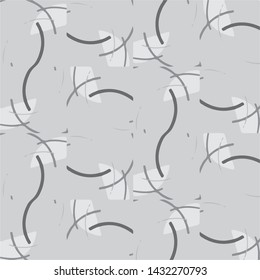 Simple black and white vector illustration. Abstract geometric background pattern