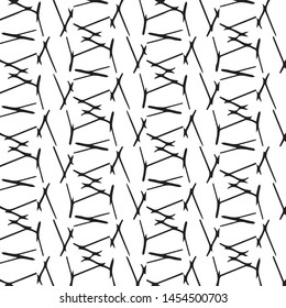 Simple black and white vector illustration. Abstract geometric background pattern