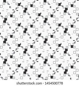 Simple black and white vector illustration. Abstract geometric background pattern