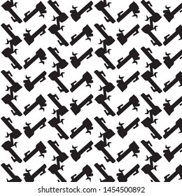 Simple black and white vector illustration. Abstract geometric background pattern