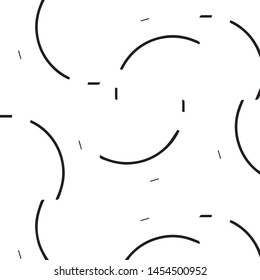 Simple black and white vector illustration. Abstract geometric background pattern