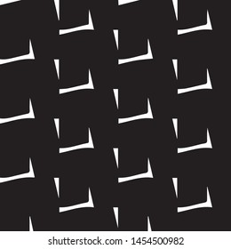 Simple black and white vector illustration. Abstract geometric background pattern