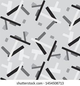 Simple black and white vector illustration. Abstract geometric background pattern