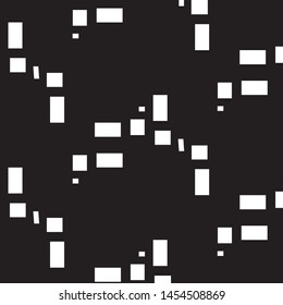 Simple black and white vector illustration. Abstract geometric background pattern