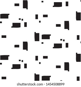 Simple black and white vector illustration. Abstract geometric background pattern
