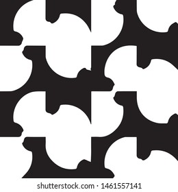 Simple black and white vector illustration. Abstract geometric background pattern