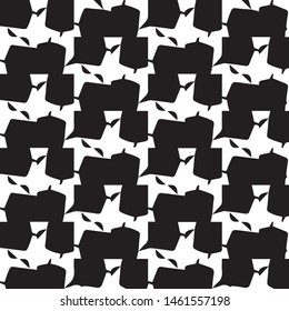 Simple black and white vector illustration. Abstract geometric background pattern