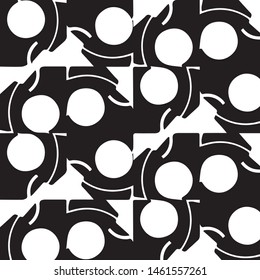 Simple black and white vector illustration. Abstract geometric background pattern