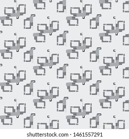 Simple black and white vector illustration. Abstract geometric background pattern