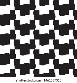 Simple black and white vector illustration. Abstract geometric background pattern