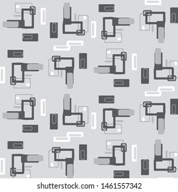 Simple black and white vector illustration. Abstract geometric background pattern
