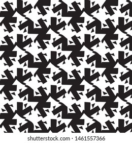 Simple black and white vector illustration. Abstract geometric background pattern