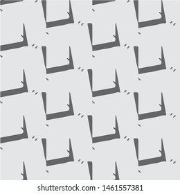 Simple black and white vector illustration. Abstract geometric background pattern