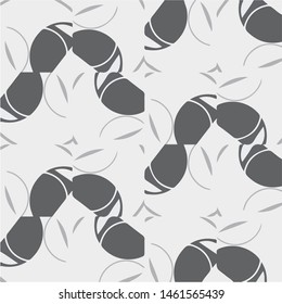 Simple black and white vector illustration. Abstract geometric background pattern