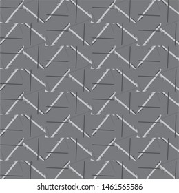 Simple black and white vector illustration. Abstract geometric background pattern