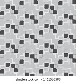 Simple black and white vector illustration. Abstract geometric background pattern