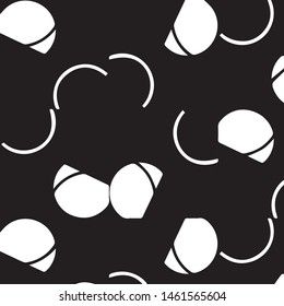 Simple black and white vector illustration. Abstract geometric background pattern