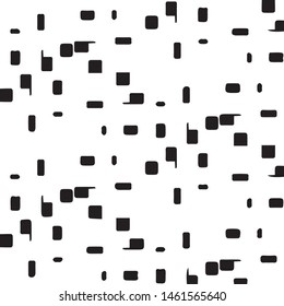 Simple black and white vector illustration. Abstract geometric background pattern