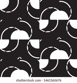 Simple black and white vector illustration. Abstract geometric background pattern