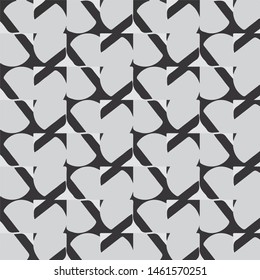 Simple black and white vector illustration. Abstract geometric background pattern