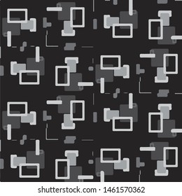Simple black and white vector illustration. Abstract geometric background pattern