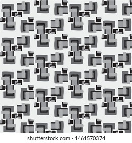 Simple black and white vector illustration. Abstract geometric background pattern